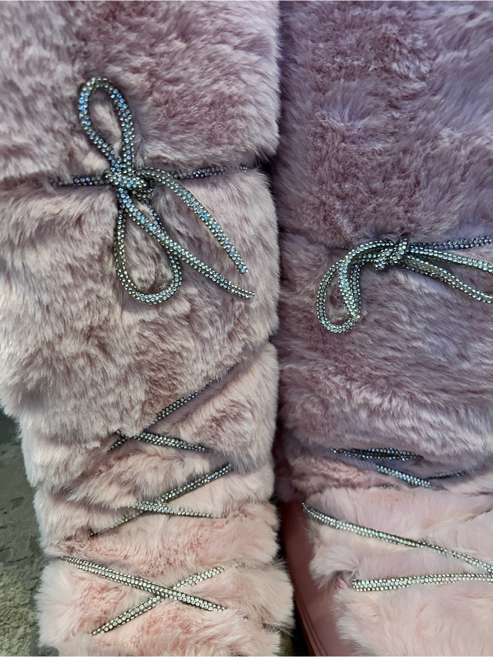 Moon boots Pink Faux Fur Winter Boots - Women - Picture 2 of 3